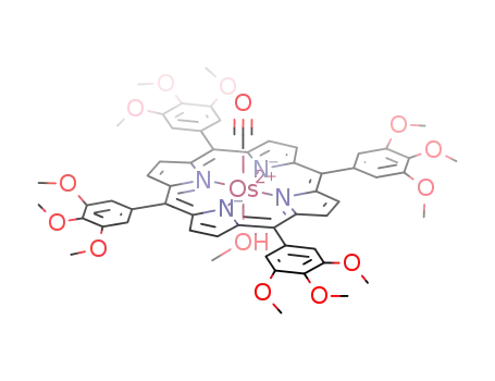 Molecular Structure of 190650-71-6 ([Os(meso-tetrakis(3,4,5-trimethoxyphenyl)porphyrinato)(CO)(MeOH)])