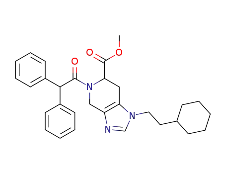 Methyl-1-(2-cyclohexylethyl)-5-diphenylacetyl-4,5,6,7-tetrahydro-1H-imidazo[4,5-c]pyridine-6-carboxylate