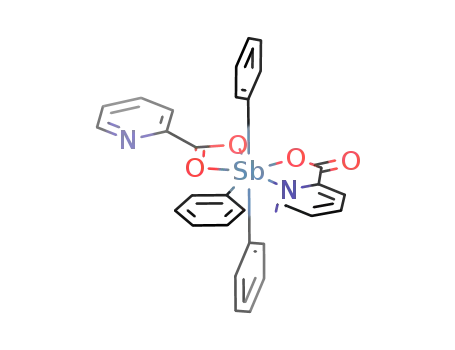 triphenylantimonybis(2-pyridinecarboxylate)