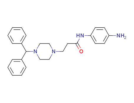 N-(4-aminophenyl)-3-(4-benzhydrylpiperazin-1-yl)propanamide