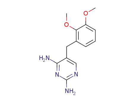Molecular Structure of 37389-79-0 (5-(2,3-dimethoxybenzyl)pyrimidine-2,4-diamine)
