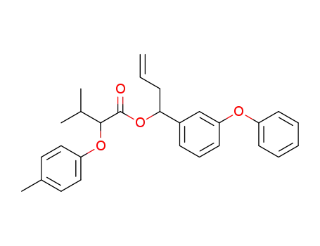 Molecular Structure of 63403-00-9 (Butanoic acid, 3-methyl-2-(4-methylphenoxy)-,
1-(3-phenoxyphenyl)-3-butenyl ester)
