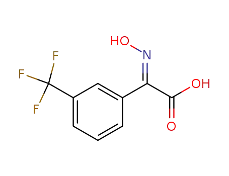 Molecular Structure of 61561-18-0 (Benzeneacetic acid, a-(hydroxyimino)-3-(trifluoromethyl)-, (Z)-)