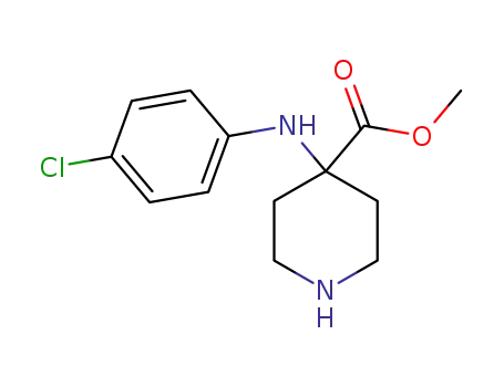 4-Piperidinecarboxylic acid, 4-[(4-chlorophenyl)amino]-, methyl ester