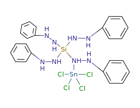 Molecular Structure of 122953-85-9 (Si(NHNHC<sub>6</sub>H<sub>5</sub>)4(SnCl<sub>4</sub>))
