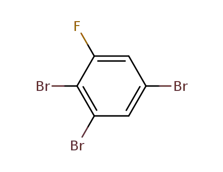 Molecular Structure of 2839-37-4 (1-FLUORO-2,3,5-TRIBROMOBENZENE)