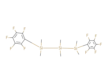 Molecular Structure of 13014-50-1 (1,3-di-(pentafluoro phenyl) hexamethyl trisilane)