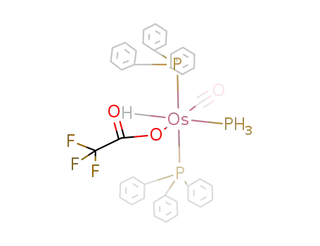 OsH(η1-OC{O}CF3)(PH3)(CO)(PPh3)2