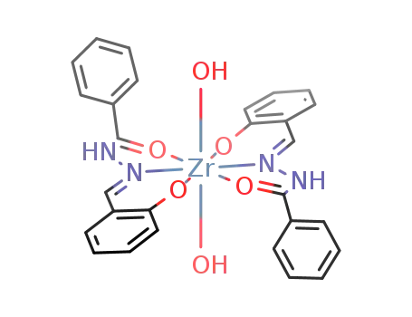 Molecular Structure of 91838-38-9 (Zirconium, bis[benzoic acid
[(2-hydroxyphenyl)methylene]hydrazidato]dihydroxy-)