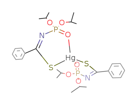 Hg{C<sub>6</sub>H<sub>5</sub>C(S)NP(O)(OCH(CH<sub>3</sub>)2)2}2