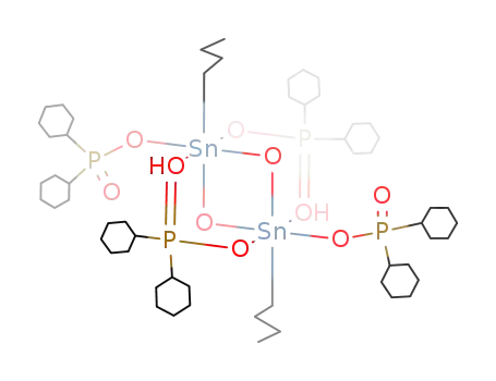 Molecular Structure of 116076-45-0 (dimeric n-butyloxotin bis(dicyclohexylphosphinate))
