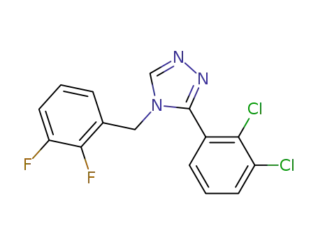 Molecular Structure of 936219-35-1 (3-(2,3-dichlorophenyl)-4-(2,3-difluorobenzyl)-4H-1,2,4-triazole)