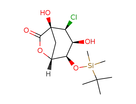 (1S,3R,4R,5S,6S)-4-(tert-butyldimethylsiloxy)-6-chloro-1,5-dihydroxycyclohexane-1,3-carbolactone