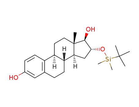 Molecular Structure of 104202-84-8 (16α-(tert-butyldimethylsilyloxy)-1,3,5(10)-estratrien-3,17β-diol)