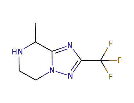 Molecular Structure of 781614-02-6 (2-(trifluoromethyl)-5,6,7,8-tetrahydro-8-methyl-[1,2,4]triazolo[1,5-a]pyrazine)