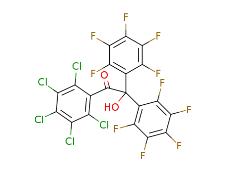 di-(pentafluoro phenyl) (perchloro benzoyl) methanol