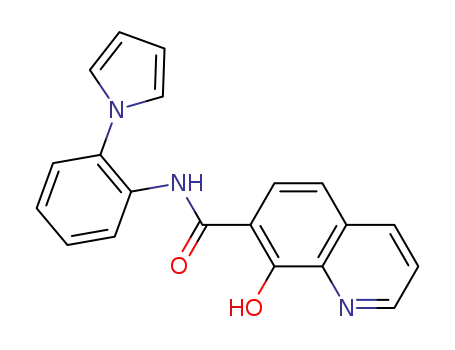 Molecular Structure of 205039-49-2 (8-Hydroxy-N-(2-pyrrol-1-ylphenyl)-7-quinolinecarboxamide)