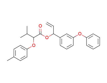 Molecular Structure of 63403-02-1 (Butanoic acid, 3-methyl-2-(4-methylphenoxy)-,
1-(3-phenoxyphenyl)-2-propenyl ester)