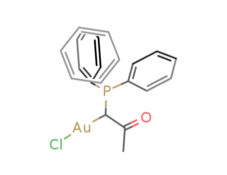 {AuCl{CH(P(C<sub>6</sub>H<sub>5</sub>)3)C(O)CH<sub>3</sub>}}