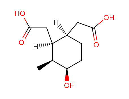 (-) 4α-hydroxy-3α-methyl-1α,2α-cyclohexanediacetic acid