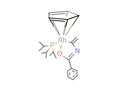 (η5-cyclopentadienyl){4-methylene-2-phenyl-1-oxa-3-aza-2-butene-1,4-diyl}(triisopropylphosphane)rhodium