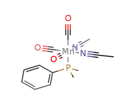 fac-(OC)3Mn(NCMe)2(PMe<sub>2</sub>Ph)<sup>(1+)</sup>