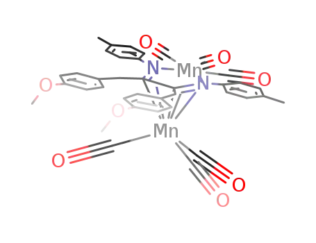 {1,4-di-p-tolyl-2,3-bis(p-methoxybenzyl)-1,4-diazabuta-1,3-diene}hexacarbonyldimanganese