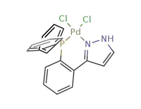 dichloro([2-(3-pyrazolyl)phenyl]diphenylphosphine) palladium(II)