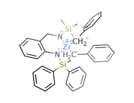 [Zr(N,N'-(SiMePh<sub>2</sub>)(SiMe<sub>3</sub>)-2-amidobenzylamido)(benzyl)2]