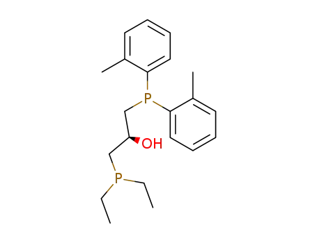 1-diethylphosphanyl-3-(di-<i>o</i>-tolyl-phosphanyl)-propan-2-ol