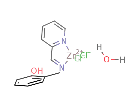 [NN-(2-(((2-pyridinylmethyl)imino)methyl)phenol)(Cl)2 zinc(II)2] monohydrate