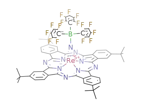Molecular Structure of 582295-89-4 (((CH<sub>3</sub>)3CC<sub>8</sub>H<sub>3</sub>NN)4ReNB(C<sub>6</sub>F<sub>5</sub>)3)