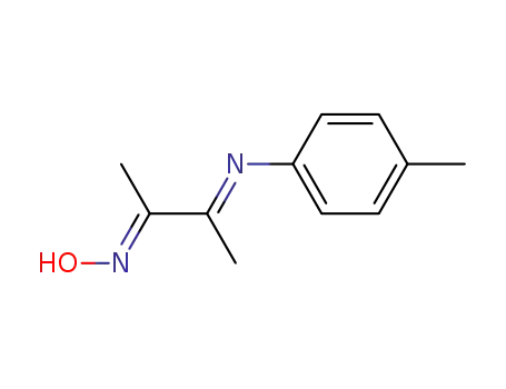 Molecular Structure of 79322-33-1 (s-trans,(E,E)-2-hydroxyimino-3-p-tolyliminobutane)