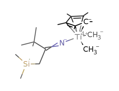(C<sub>5</sub>(CH<sub>3</sub>)5)[((CH<sub>3</sub>)3C)(CH<sub>2</sub>Si(CH<sub>3</sub>)3)CN]Ti(CH<sub>3</sub>)2