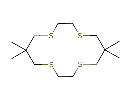 Molecular Structure of 119930-95-9 (1,4,8,11-Tetrathiacyclotetradecane, 6,6,13,13-tetramethyl-)