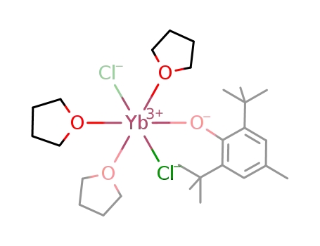 Yb(OC<sub>6</sub>H<sub>2</sub>(C(CH<sub>3</sub>)3)2CH<sub>3</sub>)(Cl)2(C<sub>4</sub>H<sub>8</sub>O)3