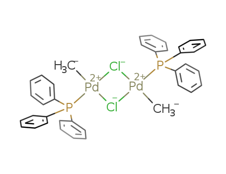 Di-μ-chlorodimethylbis(triphenylphosphine) dipalladium
