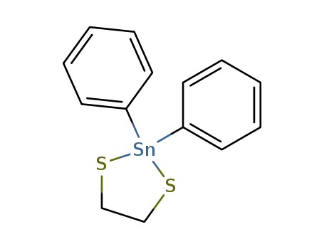Molecular Structure of 4312-01-0 (1,3,2-Dithiastannacyclopentane, 2,2-diphenyl-)