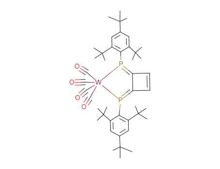 C<sub>4</sub>H<sub>2</sub>[PC<sub>6</sub>H<sub>2</sub>(C(CH<sub>3</sub>)3)3]2W(CO)4