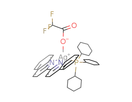 Molecular Structure of 935509-77-6 ([Ag(trifluoroacetate)(P(cyclohexyl)3)(2,2'-biquinolyl)])