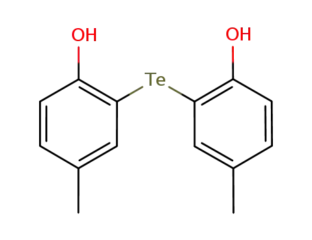 Molecular Structure of 139693-85-9 (Phenol, 2,2'-tellurobis[4-methyl-)