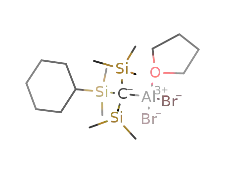 C<sub>6</sub>H<sub>11</sub>(CH<sub>3</sub>)2Si((CH<sub>3</sub>)3Si)2CAlBr<sub>2</sub>(C<sub>4</sub>H<sub>8</sub>O)