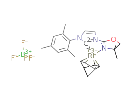 [1-(4,5-dihydro-4,4-dimethyloxazol-2-yl)-3-mesitylimidazol-2-ylidene](η4-2,5-norbornadiene)rhodium(I) tetrafluoroborate