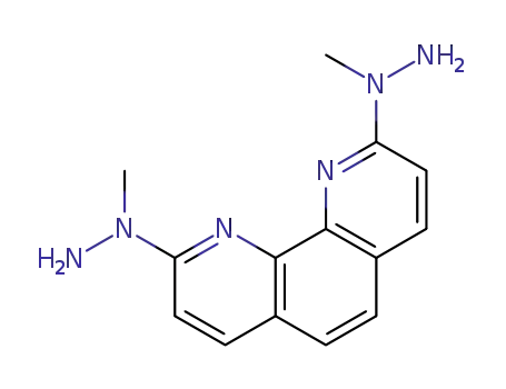 Molecular Structure of 74339-63-2 (1,10-Phenanthroline, 2,9-bis(1-methylhydrazino)-)