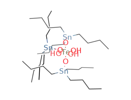 Molecular Structure of 448898-57-5 (mer-(Bu<sub>3</sub>SnO)3Te(OH)3)