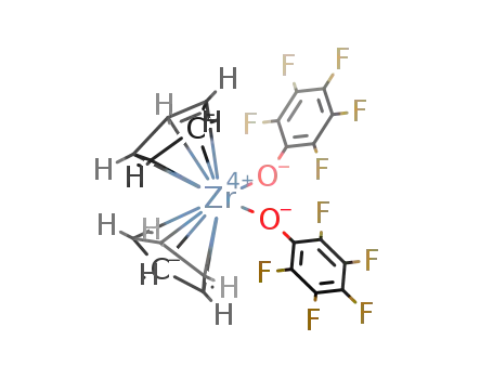 Molecular Structure of 90491-53-5 (zirconocene bis(pentafluorophenoxide))