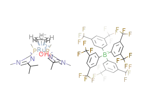 [CpRu(OH<sub>2</sub>)((CH<sub>3</sub>)2PC<sub>3</sub>HN<sub>2</sub>(CH<sub>3</sub>)C(CH<sub>3</sub>)3)2][B(3,5-(CF<sub>3</sub>)2C<sub>6</sub>H<sub>3</sub>)4]