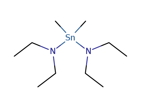 Molecular Structure of 1185-22-4 (Stannanediamine, N,N,N',N'-tetraethyl-1,1-dimethyl-)
