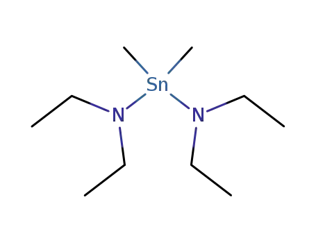 Molecular Structure of 1185-22-4 (Stannanediamine, N,N,N',N'-tetraethyl-1,1-dimethyl-)