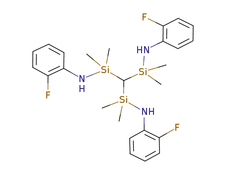 Molecular Structure of 165545-75-5 (Silanamine, 1,1',1''-methylidynetris[N-(2-fluorophenyl)-1,1-dimethyl-)